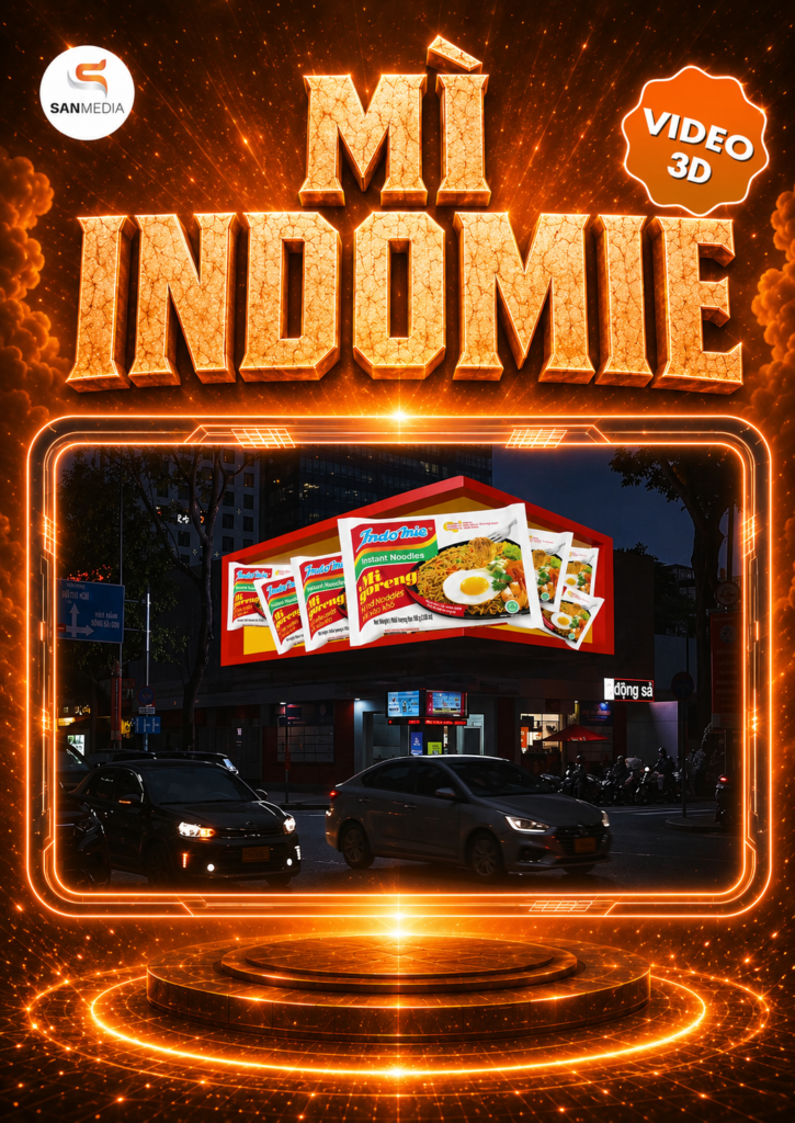 Sản xuất Video 3D Mì INdomie